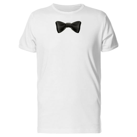 Black Bowtie T-Shirt Men -Image by Shutterstock, Male Large
