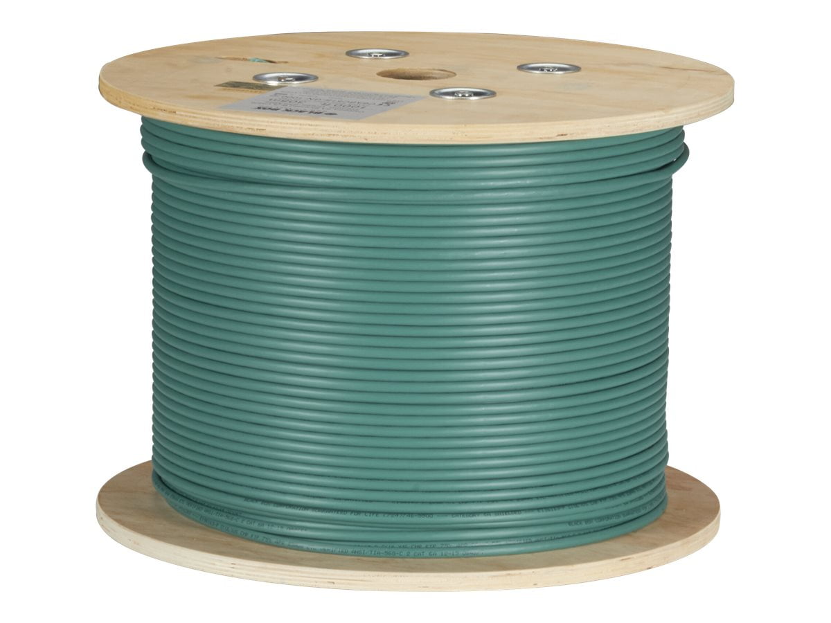Black Box 1000ft Cat6A Plenum Bare Wire Shielding Bulk Cable Solid ...