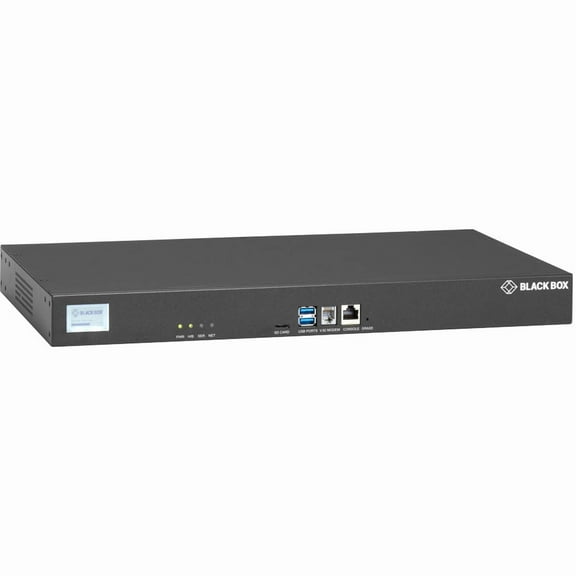 Black Box LES1700 Series Console Server, POTS Modem, Dual 10/100/1000