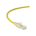 thumbnail image 1 of Black Box Slim-Net - Patch cable - RJ-45 (M) to RJ-45 (M) - 2 ft - UTP - CAT 6 - booted, molded, stranded - yellow, 1 of 2