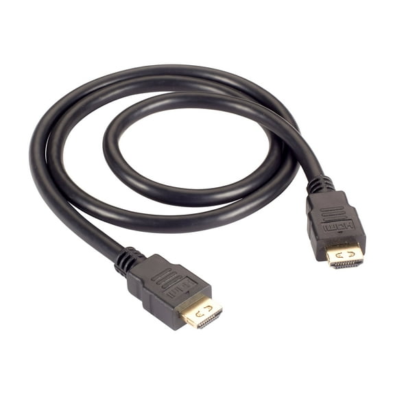Black Box 3FT Hi-Speed HDMI Cable Ethernet Grip CNCTR HDMI 2.0 4K 60Hz UHD (VCBHD2L003)