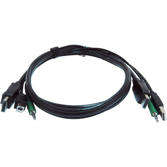 Black Box Network Services SKVMCBL-DP-06TAA Secure KVM Cable DisplayPort USB Audio
