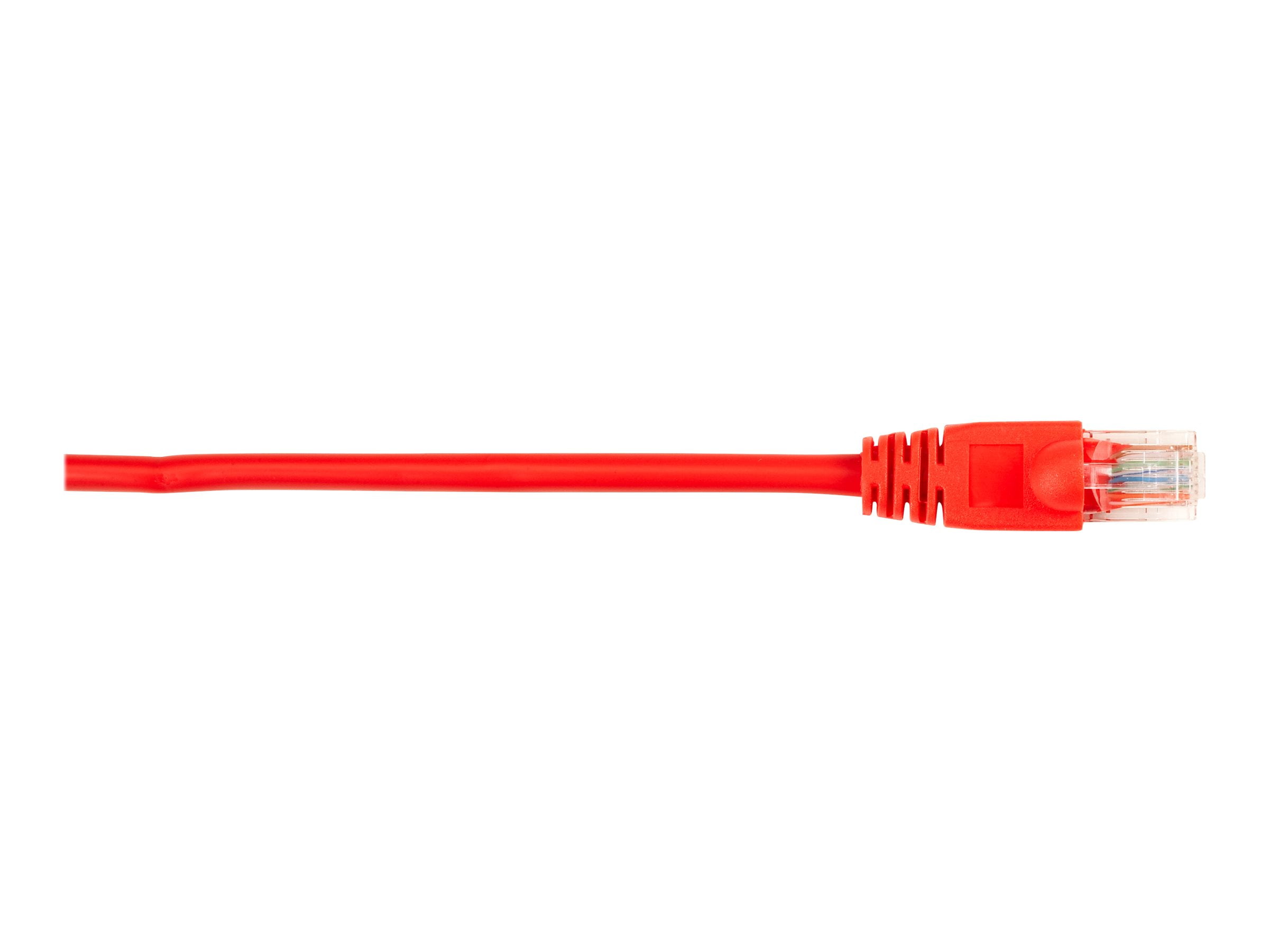 Black Box - Patch cable - RJ-45 (M) to RJ-45 (M) - 10 ft - UTP - CAT 5e - molded, snagless, stranded - red