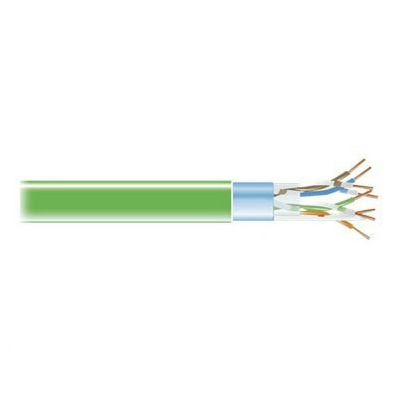 Black Box CAT5e - Bulk cable - 1000 ft - STP - CAT 5e - plenum, solid - green