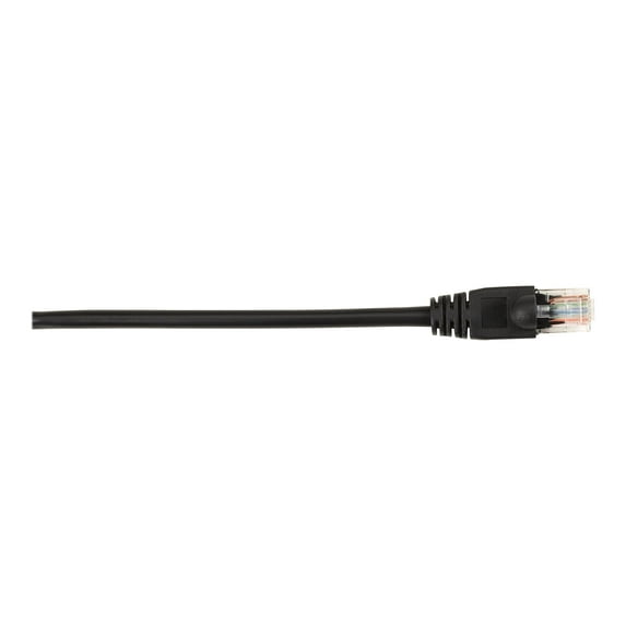 Black Box - Patch cable - RJ-45 (M) to RJ-45 (M) - 25 ft - UTP - CAT 5e - molded, snagless, stranded - black