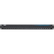 Black Box CAT6 Feed-Through Patch Panel - Unshielded, 24-Port - 24 Ports - 24 x RJ-45 - 1U High - 19" Wide - Rack-mountable