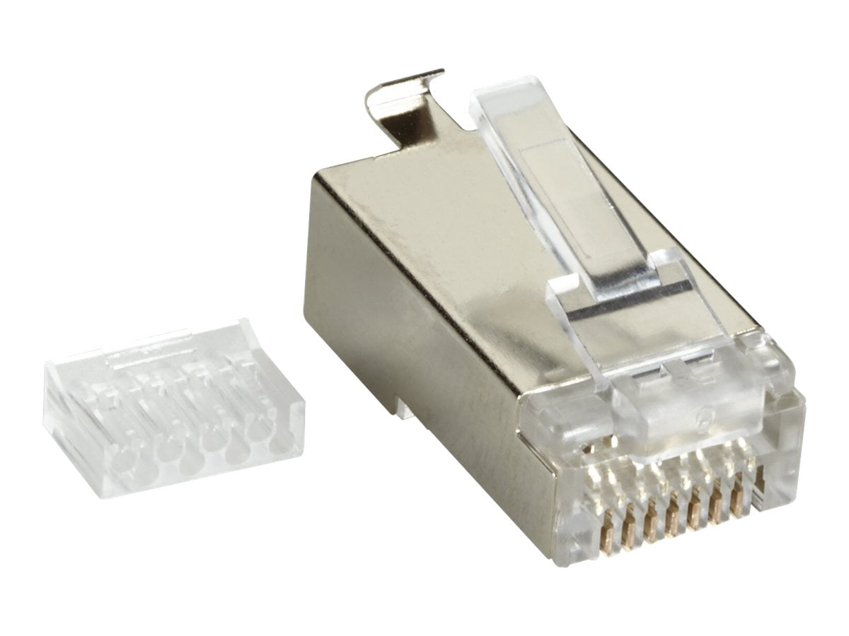 Shielded Modular Black Box CAT6 Shielded Modular Plug - Network connector - RJ-45 (M ...