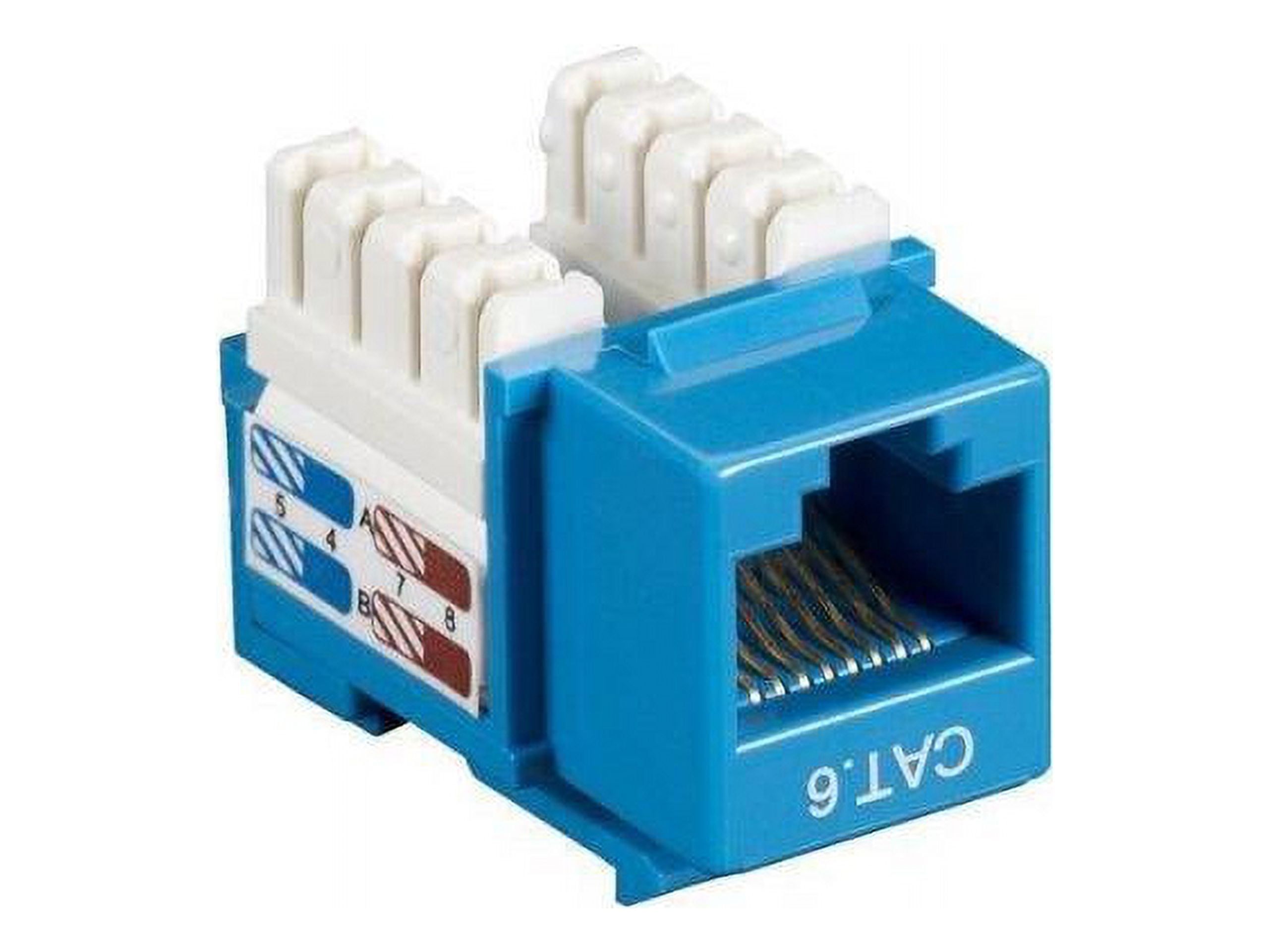 Black Box CAT6 Value Line Keystone Jack Blue - Walmart.com
