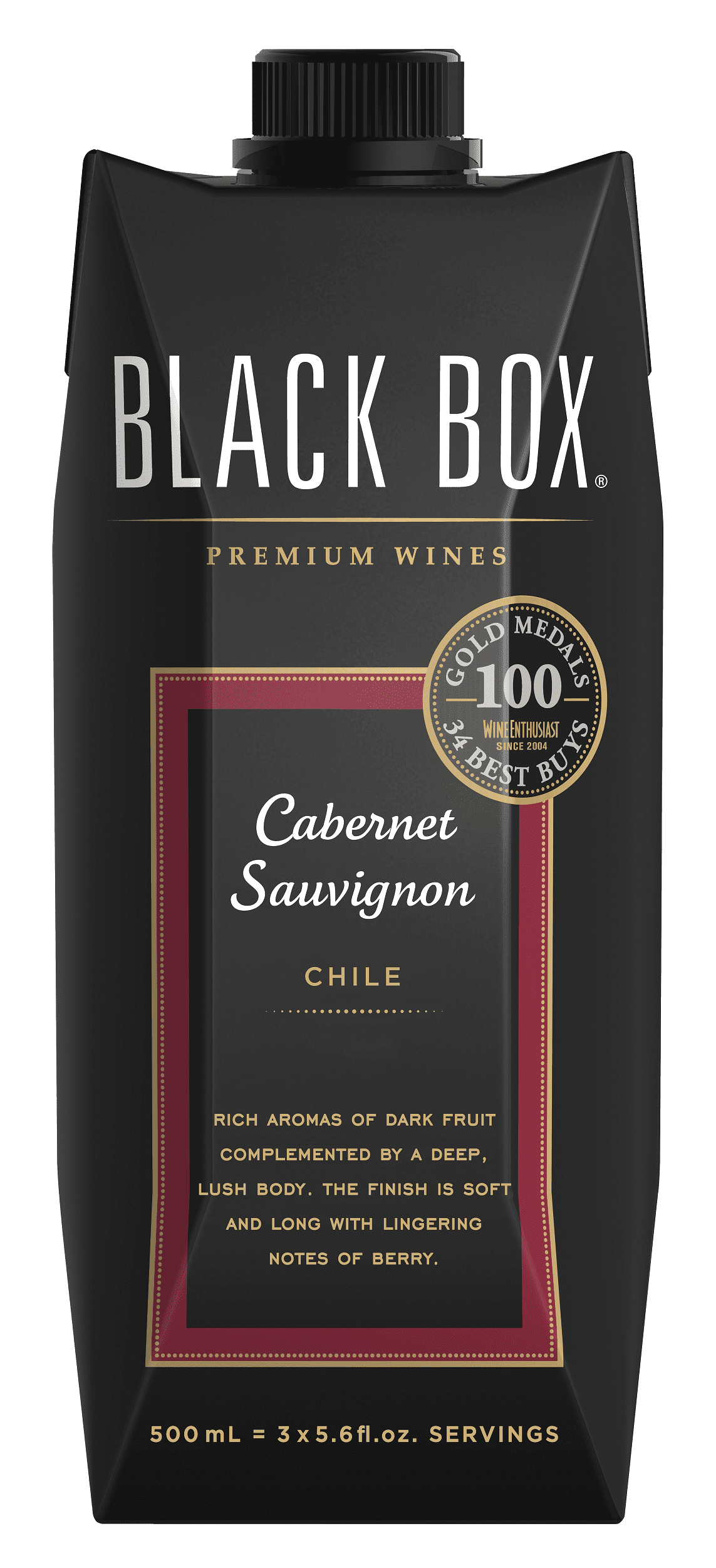 Black Box Cabernet Sauvignon Red Wine, 500ml Carton