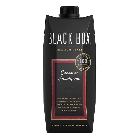 Black Box Cabernet Sauvignon Red Wine, 500 mL Carton