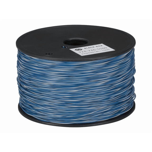 Black Box 1000ft Cat.5 Bare Wire Bulk Cross-Connect Wire, Blue EYN7001BL1000