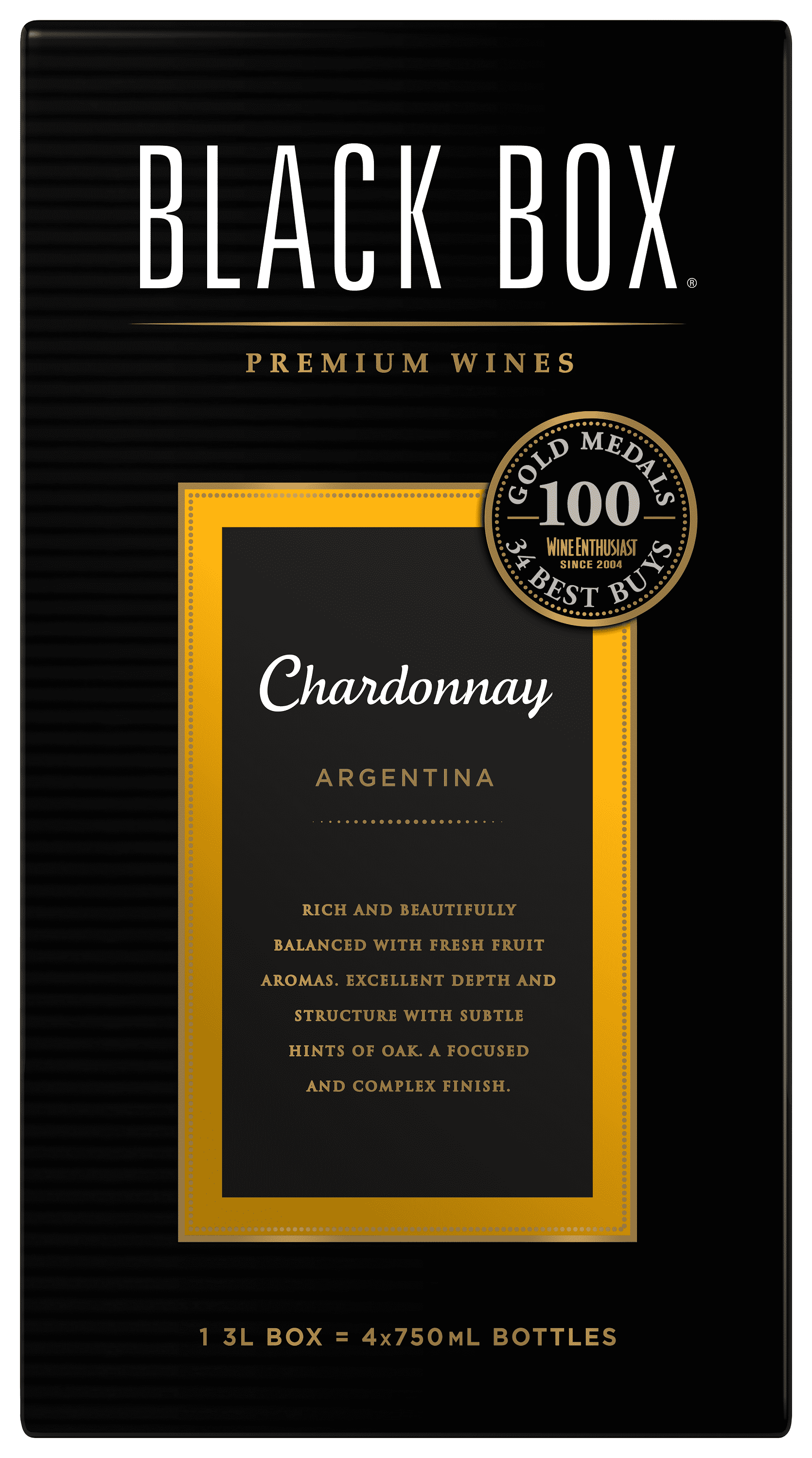 Black Box Chardonnay White Wine, 3L Box