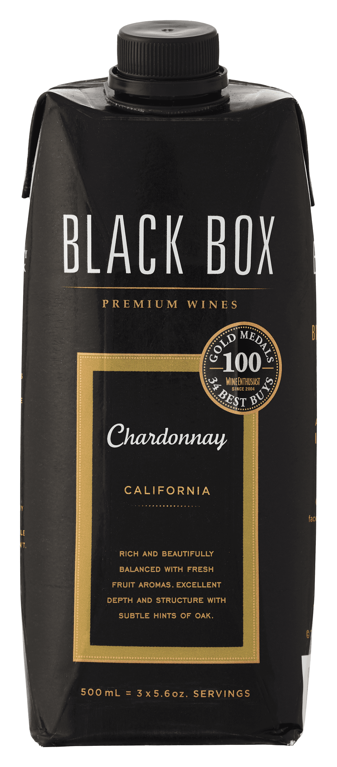 Black Box Chardonnay White Wine, 500ml Carton