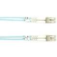 thumbnail image 1 of Black Box Connect Black Box OM3 50-Micron Multimode Fiber Optic Patch Cable - OFNR PVC, LC-LC, Aqua, 3-m (9.8-ft.), 1 of 2