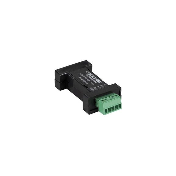 Black Box DB9 Mini Converter (USB to Serial) USB/RS-485 (2-wire Terminal Block)