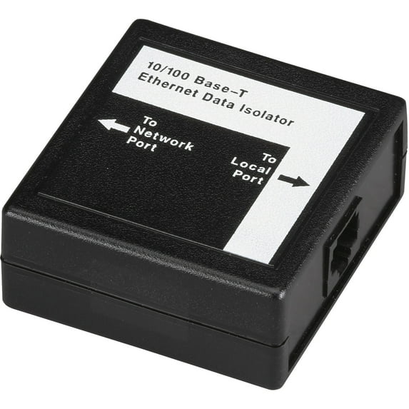 Black Box Data Isolator - 10BASE-T/100BASE-TX, 4-kV