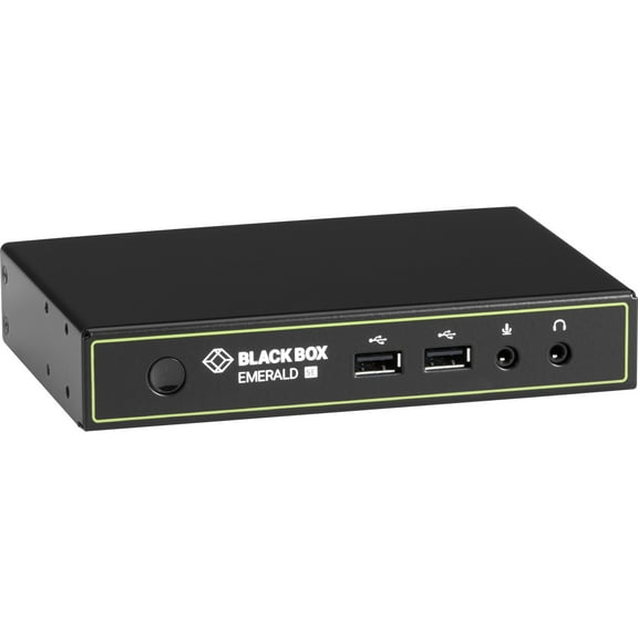 Black Box Emerald SE DVI KVM-over-IP Matrix Switch Receiver Single Head Full HD DVI VUSB 2.0 Serial Audio EMD2000SER