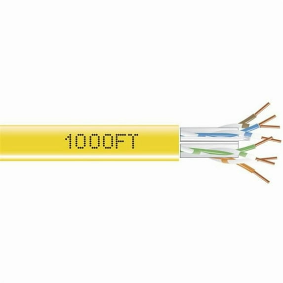 Black Box EYN872A-PB-1000 1000FT GigaBase 350 Cat.5e Bulk UTP Cable - Yellow