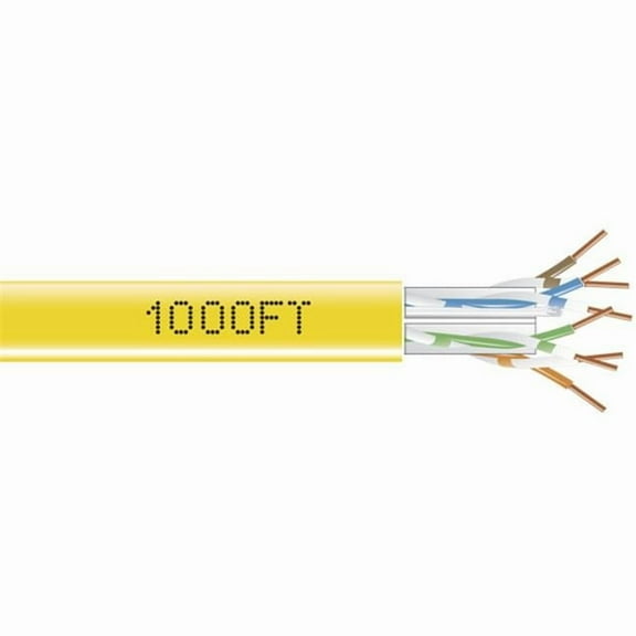 Black Box EYN872A-PB-1000 1000FT GigaBase 350 Cat.5e Bulk UTP Cable - Yellow
