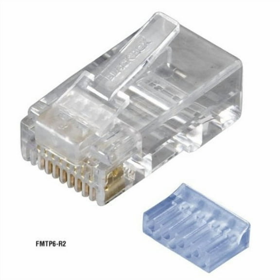 Black Box FMTP6-R2-100PAK CAT6 Modular Plug - Unshielded, RJ45, 100-Pack
