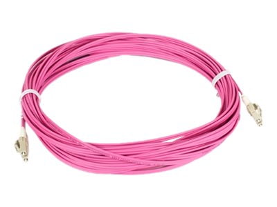 Black Box Connect - Patch cable - LC multi-mode (M) to LC multi-mode (M) - 10 m - fiber optic - duplex - 50 / 125 micron - OM4 - erika violet