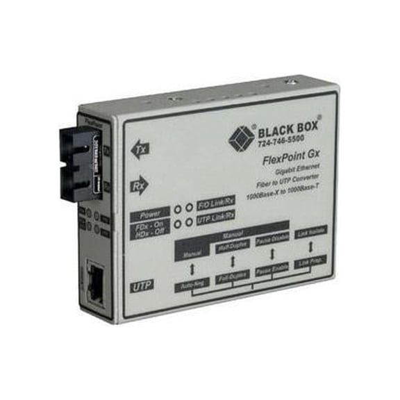 Black Box FlexPoint Gigabit Ethernet Media Converter