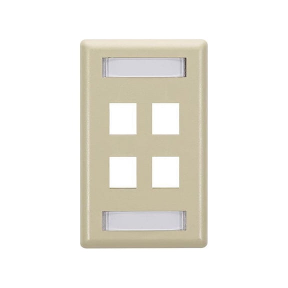 Black Box GigaStation2 4 Socket Network Faceplate