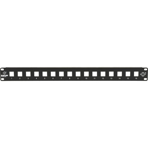 Black Box GigaStation2 High-Density Multimedia Patch Panel, 16-Port, 1U