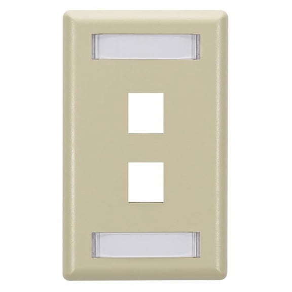 Black Box GigaStation2 2 Socket Network Faceplate - WPT460