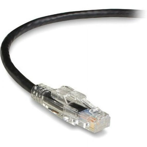 Black Box Network C6PC80BK07 Cat6 Lockable Snagless Stranded Ethernet Patch Cable