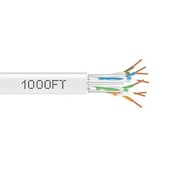 Black Box GigaTrue - Bulk cable - 1000 ft - UTP - CAT 6a - riser, solid, stranded - white