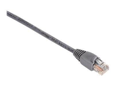 Black Box GigaTrue 550 - Patch cable - RJ-45 (M) to RJ-45 (M) - 25 ft - CAT 6 - booted, snagless, stranded - gray