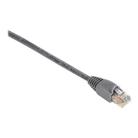 Black Box GigaTrue 550 - Patch cable - RJ-45 (M) to RJ-45 (M) - 25 ft - CAT 6 - booted, snagless, stranded - gray
