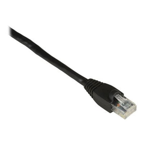 Black Box GigaTrue - Patch cable - RJ-45 (M) to RJ-45 (M) - 1 ft - CAT 6 - booted, snagless, stranded - black (pack of 25)