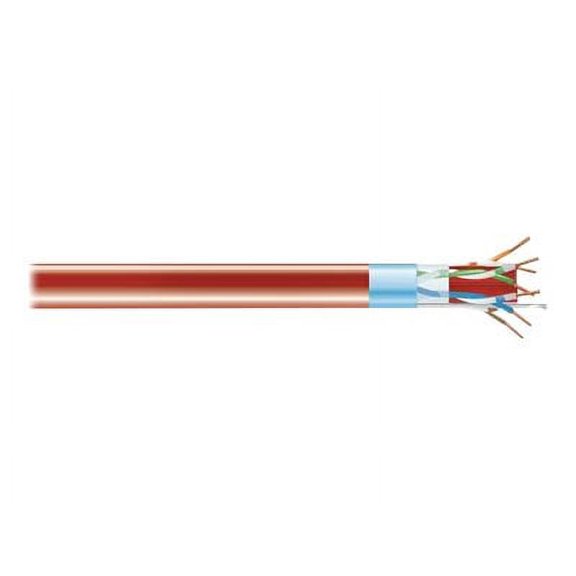 Black Box - Bulk cable - TAA Compliant - 1000 ft - foiled unshielded twisted pair (F/UTP) - CAT 6a - IEEE 802.3an - solid - red