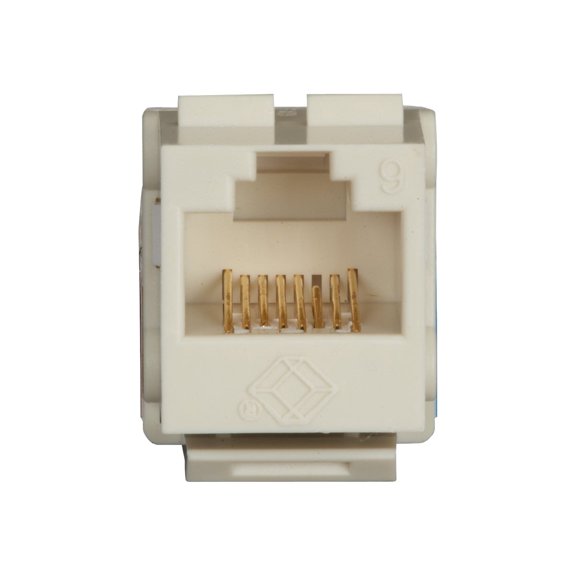 Black Box GigaTrue2 CAT6 Unshielded 110 Punchdown Type Keystone Jack White