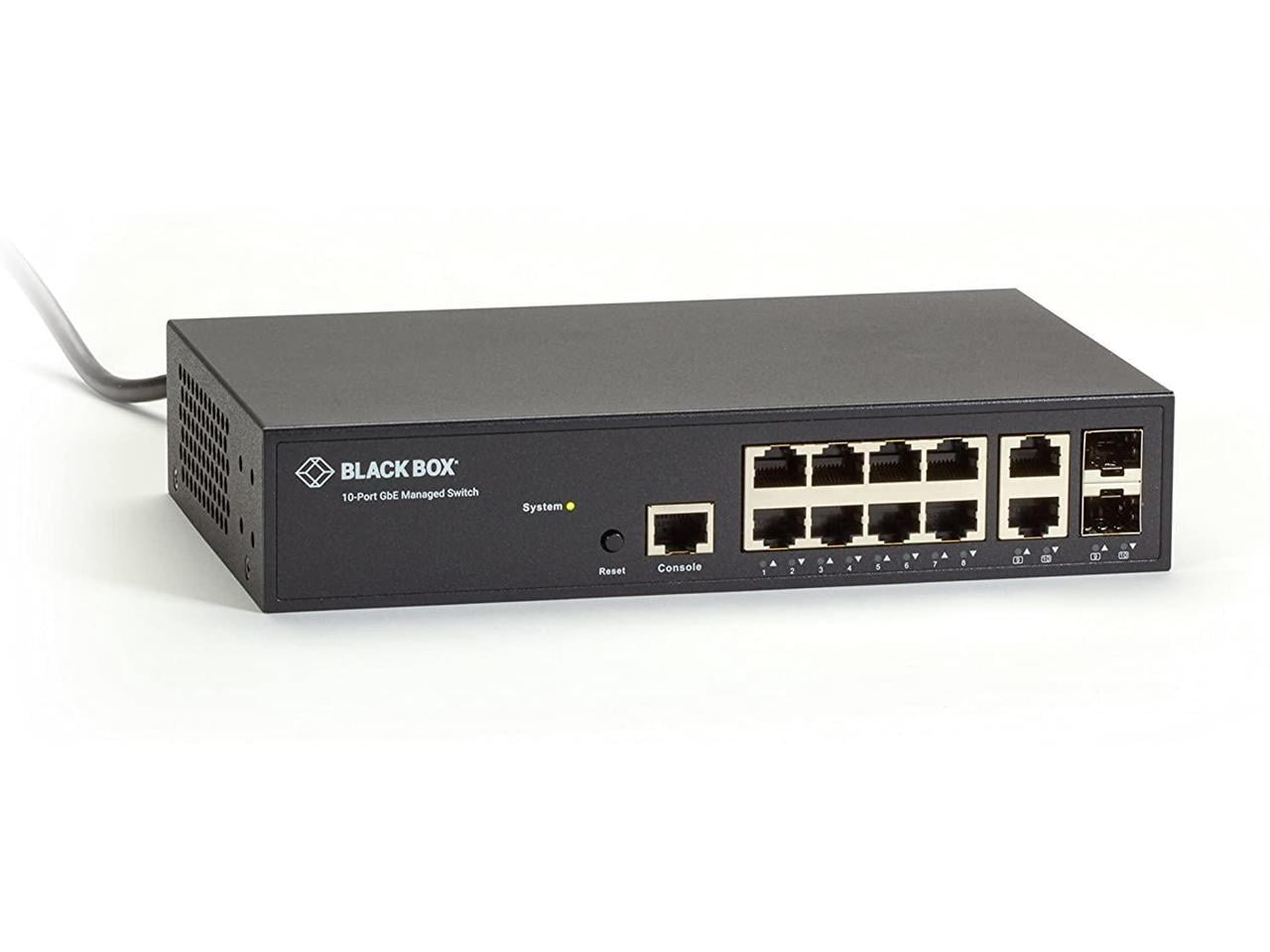 GIGABIT ETHERNET (1000-MBPS) MANAGED SWITCH - (8) 10/100/1000-MBPS COPPER RJ45,