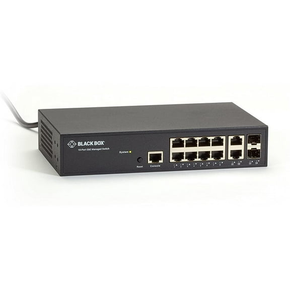 GIGABIT ETHERNET (1000-MBPS) MANAGED SWITCH - (8) 10/100/1000-MBPS COPPER RJ45,