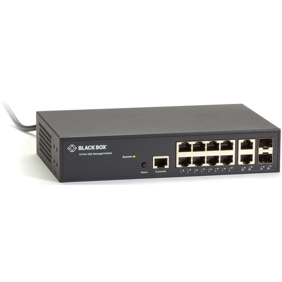 Black Box Gigabit Managed Ethernet Switch 10-Ports