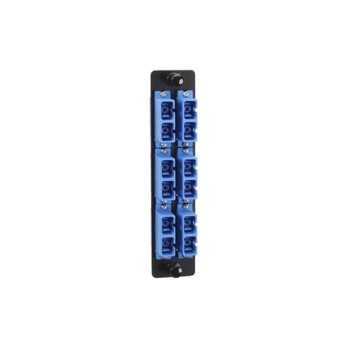 Black Box High-Density Fiber Optic Adapter Panel SC Blue JPM461C