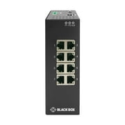 Black Box Industrial Gigabit Ethernet Managed L2+ Switch Extreme Temperature 8RJ-45