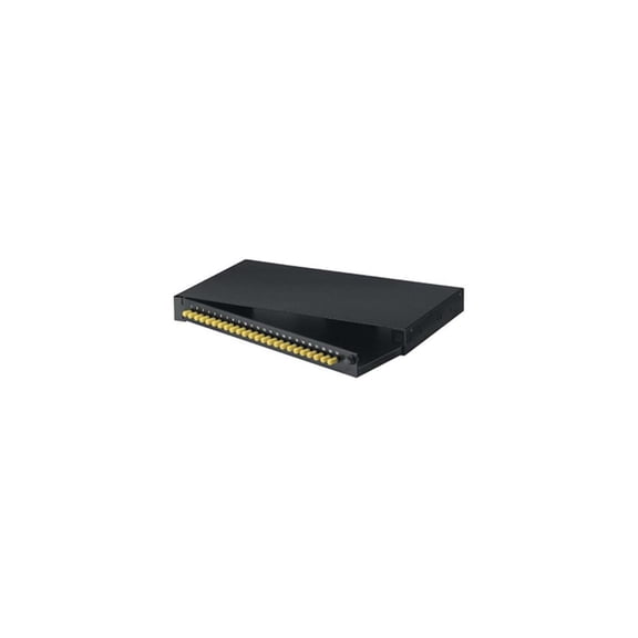 Black Box JPM370A-R2 Rackmount Preloaded Fiber Enclo Sure 1U (24) St Simplex