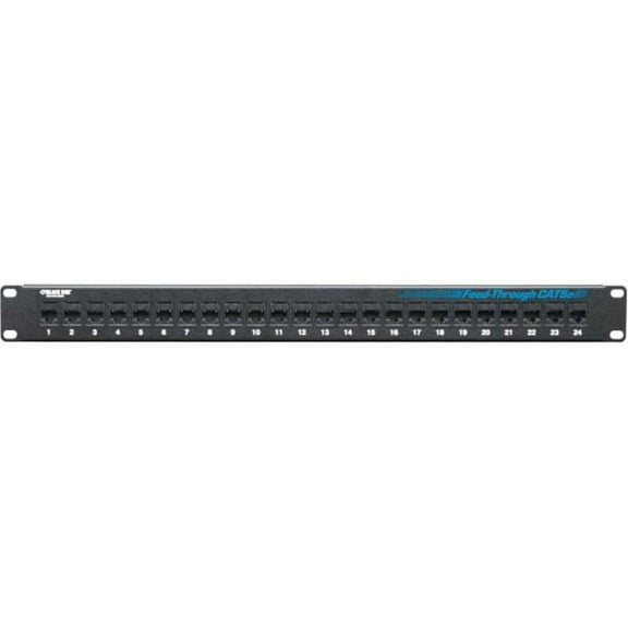 Black Box JPM808A-R2 Black Box Feed-Through 24 Port Cat 5e Network Patch Panel - 24 x RJ-45