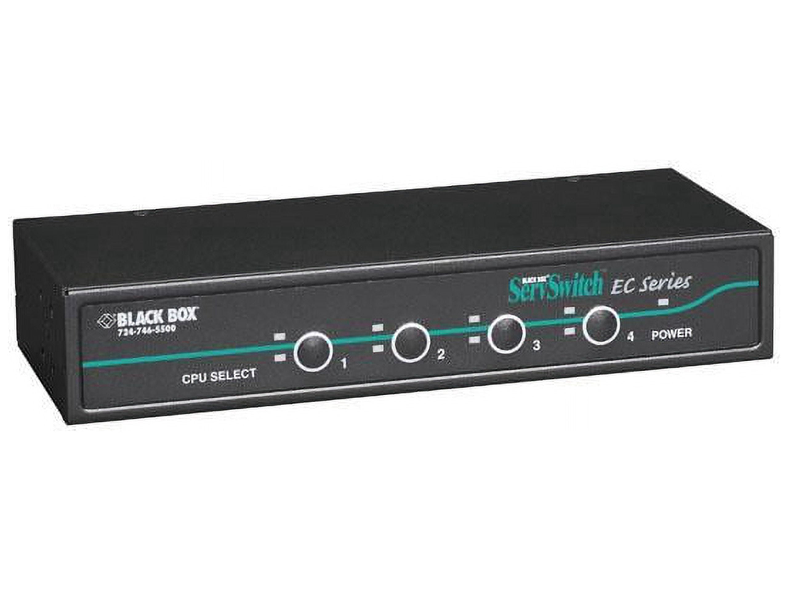 Black Box KV9204A Black Box ServSwitch KV9204A KVM Switch - 4 x 1 - 4 x HD-15 Keyboard/Mouse/Video - 1U