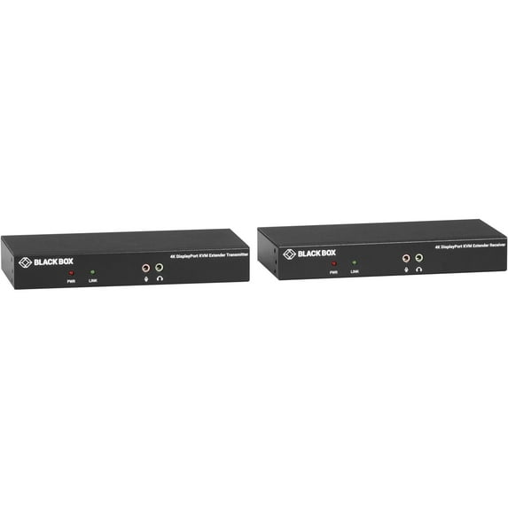 Kvm Extender Over Fiber - 4K, Single-Head, Displayport, Usb 2.0 Hub, Serial, Aud
