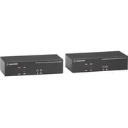 Black Box KVX Series KVXLCHDP-200 KVM Extender over CATx - 4K, Dual-Head, HDMI/DisplayPort, USB 2.0, Serial, Audio, Local Video