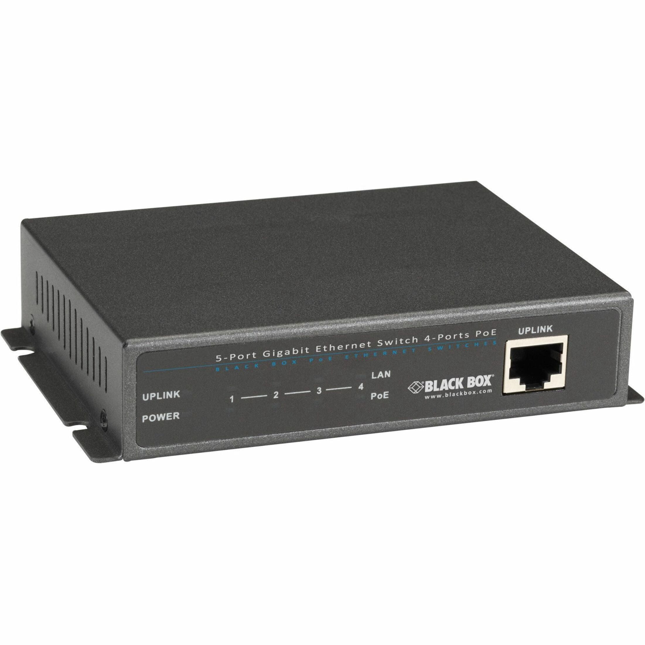 Black Box LPB1200 Series Gigabit Ethernet 1000-Mbps PoE+ Switch