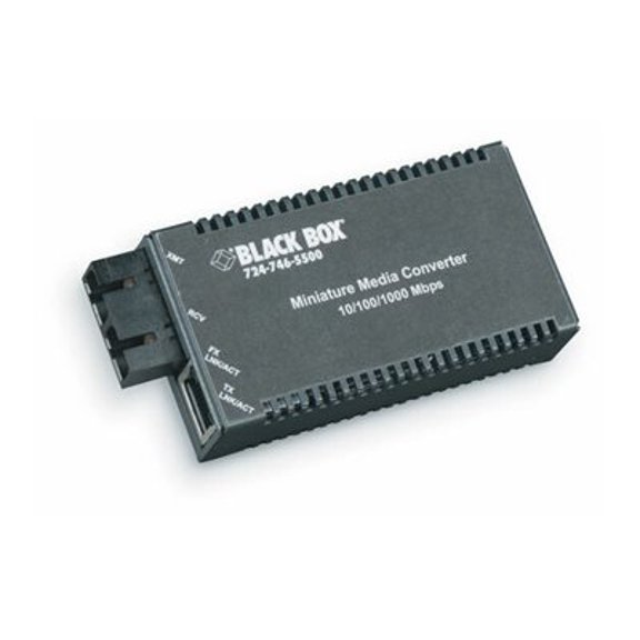 Black Box - Media converter - 1GbE - 1000Base-TX, 1000Base-SSLX - SC single-mode / RJ-45 - 1310 nm