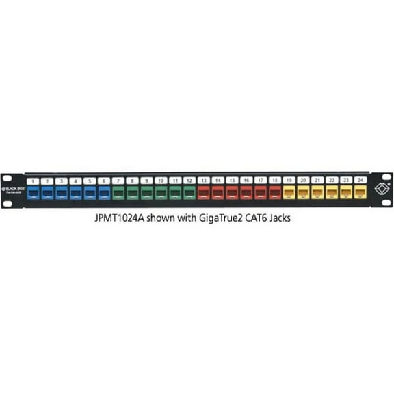 Black Box Multimedia Patch Panel - 1u, 24-port, Gsa, Taa (JPMT1024A)