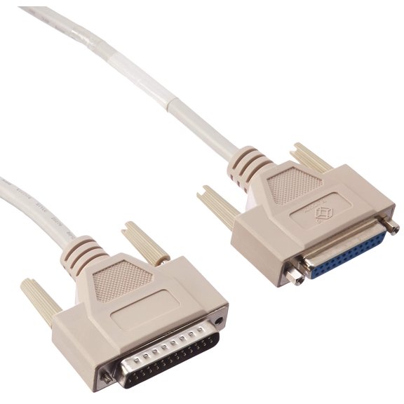 Black Box DB25 Extension Cable, DB25 Male, DB25 Female, 10-ft. (3.0-m)